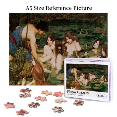 Hylas And The Nymphs, 1896 Wooden Jigsaw Puzzle 500 Pieces Educational Toy Painting Art Decor Decompression toys 500pcs