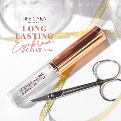 #N194 Nee Cara Long Lasting Eyebrow Coat 6.5 กรัม นีคาร่า เจลใสเซ็ตทรงคิ้ว เจลเซ็ตขนคิ้ว เจลปัดแต่งทรงคิ้ว