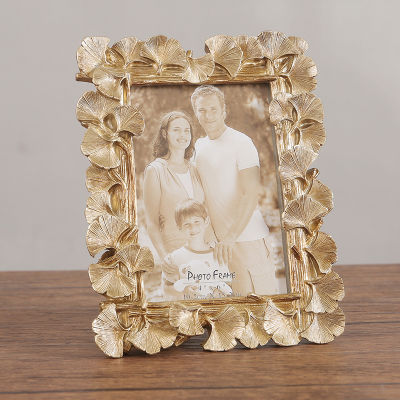 Display Luxury Photo Frame Gold Ornament Family Set Photo Frames For Picture Baby Cadre Photo Mural Picture Frames BW50XK