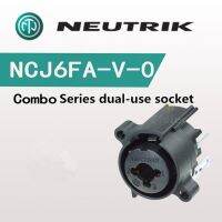 【The-Best】 vvigft NCJ6FA-V-0 Neutrik NCJ6FA-V-0สปริงล็อค XLR Carnon 6.35ใช้งานได้สองแบบซ็อกเก็ตไม่มีดันสลักเกลียว