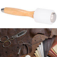 หนังแกะสลักค้อนไนลอน DIY ทำมือ Leathercraft Mallet ไม้จับเครื่องมือปั๊ม