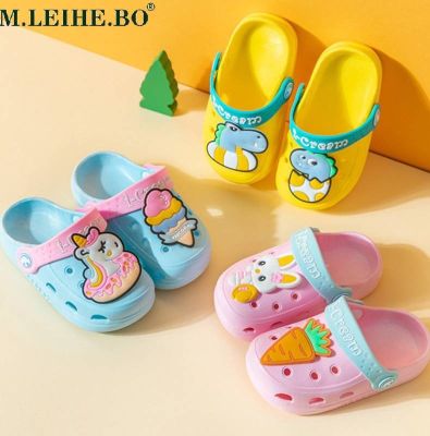 Summer Childrens Garden Clogs Boys and Girls Beach Sandals for Children Lightweight and Breathable Cute Cartoon Non-slip Shoes
