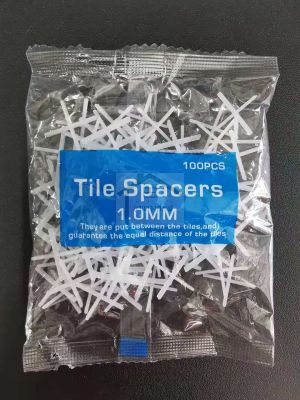 กากบาท เว้นร่องกระเบื้อง 1.0 มม  บ้านช่าง จำนวน100ตัว Tile spacer จัดแนวกระเบื้อง กระเบือง จัดร่อง เว้นร่อง กากบาด ถูกที่สุด ถูก