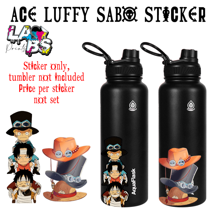 Ace Luffy Sabo Anime Sticker One Piece Waterproof Vinyl Lazada Ph