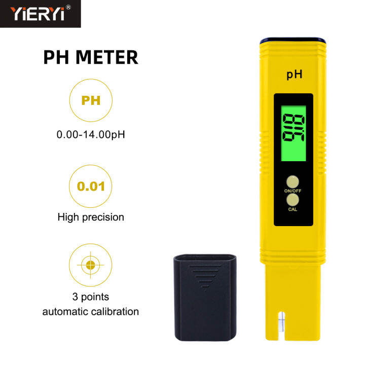 yieryi Digital PH Meter Tester water quality meter for Water Food
