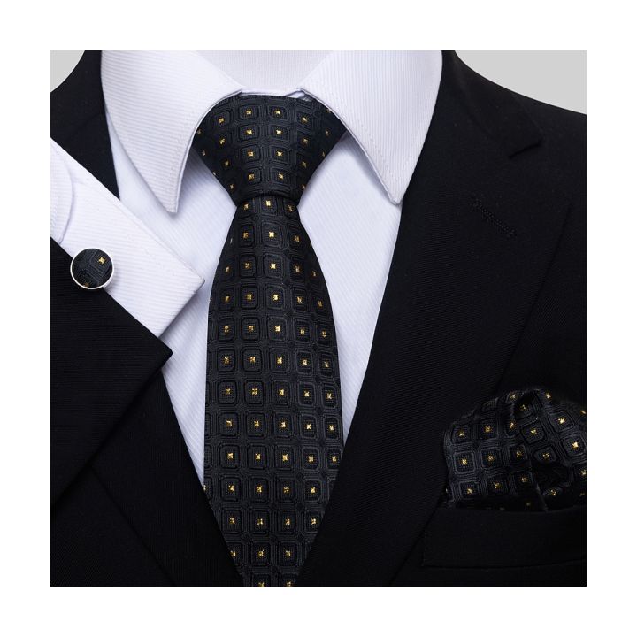 new-red-tie-silk-woven-men-necktie-hanky-cufflinks-set-luxury-men-39-s-party-corbatas-office-gravatas-fit-wedding-gift-holiday