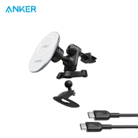 Anker PowerWave Magnetic Car Charging Mount with 4 ft Type-C Cable 7.5W for iPhone 14/14 Pro/14 Pro Max/13/14 Pro/14 Pro Max(Type-C Car Charger Not Included) POWER INFINITE