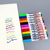 12สีสูทไวท์บอร์ดปากกาสี Erasable ของเหลวชอล์กคณะกรรมการยางลบกราฟฟิตีจิตรกรรมพราวปากกาไวท์บอร์ด
