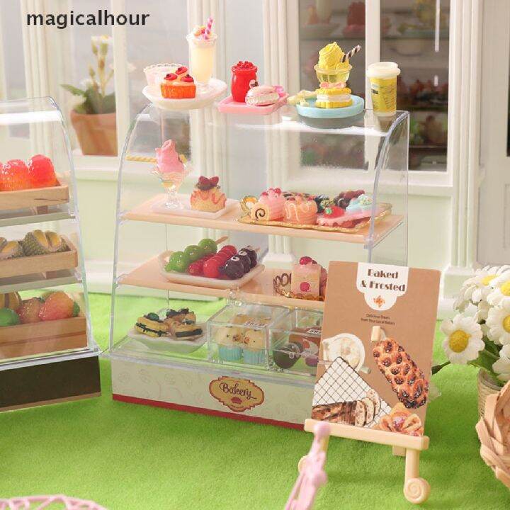 magicalhour-โมเดลตู้โชว์เค้กจิ๋ว-1-12-สําหรับตกแต่งบ้านตุ๊กตา