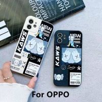 เคส HF สำหรับ OPPO A15 A15S A54 A31 2020 F9 A5S A7 A12 A3S A5 Reno 6 Reno 5 Pro 5G A1K A9 2020 A5 2020 A52 A92 A16 A94 Reno 4G A93 4G A71 A53 2020 a33สตรีทแฟชั่นหมีรุนแรงกะโหลกศีรษะผู้ชายนิ่ม