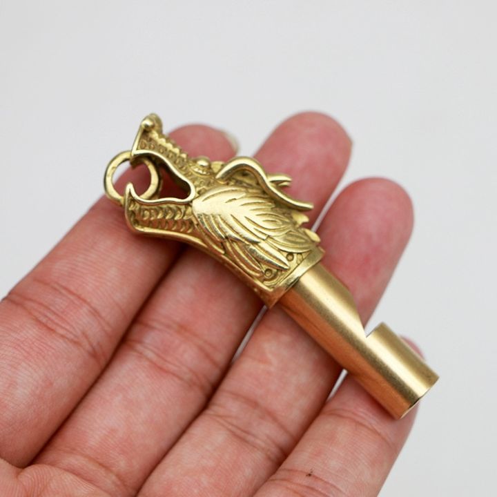 brass-keychain-pure-copper-handmade-retro-personality-whistle-pendant-childrens-outdoor-survival-training-camp-whistle-survival-kits