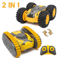 RC Rock Crawler รถ2.4G Stunt รถวิทยุรีโมทคอนล Drift Buggy รถสองด้าน360องศาหมุน Tumbling รถ RC ของเล่นรถ