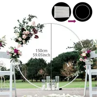 1.8M Ring Balloon Arch DIY Wedding Birthday Party Decoration Baby Shower Wreath Frame Background Holder Circle Ballon Stand