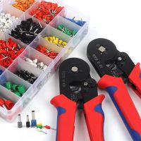 1800/1930/2120PCS Tubular Terminals Set Ferrule Crimping Tool Kit self-Adjustable Ratchet Wire Terminals Crimper Kit Electrical Circuitry Parts Electr