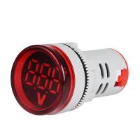 22Mm LED DigitalเกจแสดงผลVoltมิเตอร์วัดกระแสไฟสัญญาณไฟแสดงสถานะโคมไฟไฟโวลต์มิเตอร์Tester Comboวัดช่วง60-500V AC【IN stock】