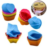 【hot】❆∈  12pcs/Set Silicone Mold Round Shaped Baking Molds Bakeware Maker Decorating Tools