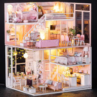 girl toy child princess mini diy cottage kitchen barbie doll house ของขวัญวันเกิดสาว 10 ปี