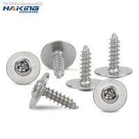 ▪ 100pcs PWA Cross Round Head with Washer Self Tapping Screw M1.7 M2 M2.3 M2.6 M3 M4 Carbon Steel Phillips Screw