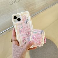 [COD] Watercolor smudged bear butterfly Airpods new 3rd generation protective case is suitable for wireless headset Pro2