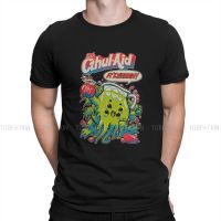 Cthulhu Mythos Cthul-Aid Tshirt Men Grunge Oversized Harajuku Crewneck Cotton T Shirt