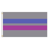 90x150cm Adrogynous Gay Pride Flag