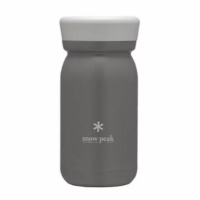 Snow Peak Stainless Vacuum Bottle Milk Ash 350 ml