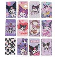 Q14-24ใหม่24ชิ้น/กล่อง Sanrio บัตรเลเซอร์ Hello Kitty Kuromi เทรดดิ้งการ์ดเกมเมโลดี้สติกเกอร์การ์ดที่สวยงามของขวัญสะสมของเด็ก