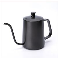 Long Narrow Spout Coffee Pot 600ML Stainless Steel Gooseneck Kettle Hand Drip Kettle Pour Over Coffee Tea Pot with Lid
