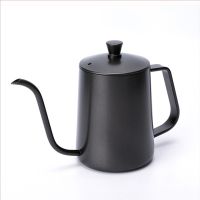 [hot]✇♈  Narrow Spout 600ML Gooseneck Kettle Hand Drip Pour Over with Lid