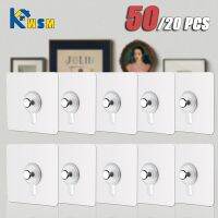 5/10/20/50 Pack Strong Adhesive Hooks Picture Frame Poster No Drilling Hooks Waterproof Kitchen Bathroom Accessories Screw Hooks