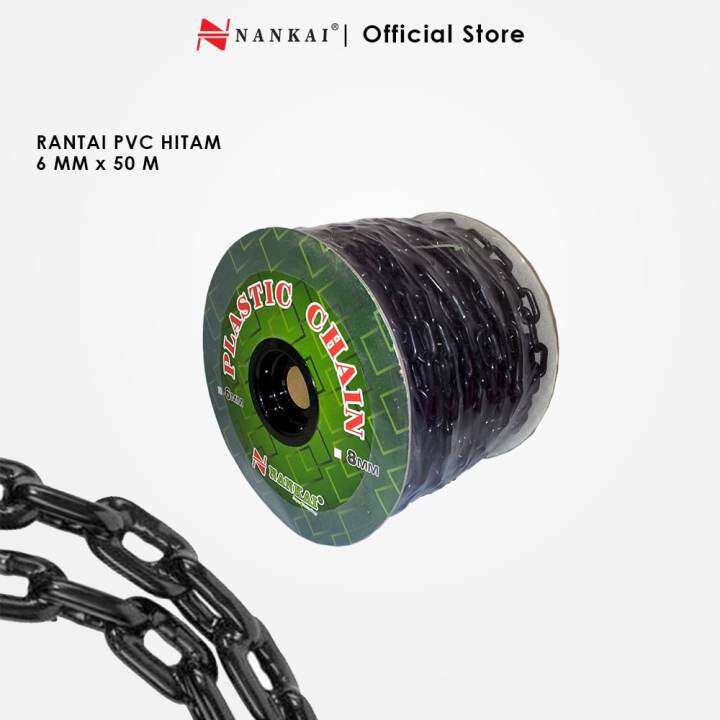 Rantai Plastik PVC Hitam 6mm x 50m Nankai | Lazada Indonesia