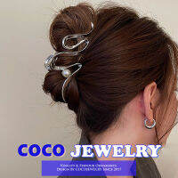 COCOJEWELRY คลิปหนีบผมไข่มุกโลหะไฮเอนด์ดีไซน์เรียบง่ายสำหรับผู้หญิง