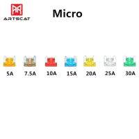 80ชิ้น/ล็อตรถมินิอัตโนมัติขนาดเล็กรายละเอียดต่ำชุดฟิวส์ขั้วใบมีด3A 5A 7.5A 10A 15A 20A 30A 25A ที่มีคลิปสำหรับประเภทใดๆของรถยนต์ฟิวส์และอุปกรณ์เสริม