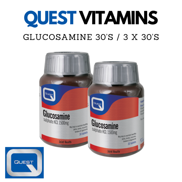 QUEST Glucosamine Sulphate KCl 1500mg Tab 30's Lazada