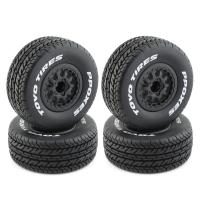 4Pcs 112mm 1/10 Short Course Truck Tire Tyres Wheel with 12mm Hex for Slash Arrma SENTON VKAR 10SC RC Car