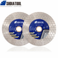 SHDIATOOL 2Pcs 125Mm Hexgonal Double Sided Diamond Cutting Disc Porcelain กระเบื้องเซรามิคหินแกรนิตหินบดล้อใบเลื่อย