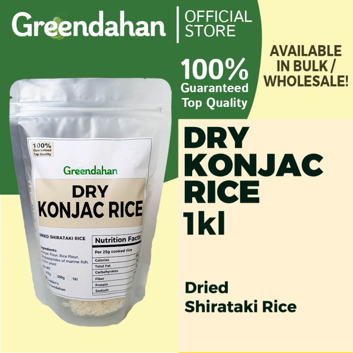 Greendahan Dry Konjac Shirataki Rice 1kg Rice Substitute Lazada PH