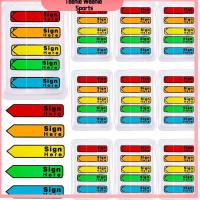 TEENIE WEENIE 1000ชิ้นลงนามที่นี่แท็บ10แพ็ค5สีป้ายแสดงดัชนีโน้ตบุ๊คออฟฟิศ