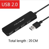 【Wireless】 USB Hub 4พอร์ตภายนอก USB Splitter 2.0พร้อม Hub USB 3,0พอร์ตชาร์จสำหรับ iMac อุปกรณ์เสริม USB Extension #40