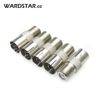 5pcslot F Female Plug to PAL Female Jack Straight RF Coaxial Adapter F-type Connector TV Oaxial Aerial Cables