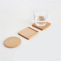 Wood Coaster Retro Insulation Cup Mat Household Square Round Coaster