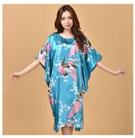 Plus Size Black Womens Summer Lounge Robe Lady New Sexy Home Dress Rayon Nightgown Large Loose Sleepwear Bathrobe Gown S002-B