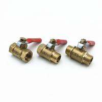 1/8 1/4 3/8 1/2 BSP Female Male Thread Two Way Brass Pneumatic Shut Off Ball Valve Pipe Fitting Connector Coupler Adapter