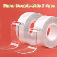 Nano Transparent Office Tape Adhesive Loop Disks Glue Gadget cinta adhesiva Fixed Carpet Reusable NoTrace Tie Glue hable Strong Adhesives Tape