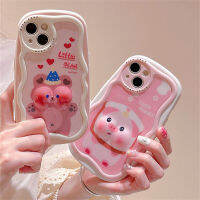 การ์ตูนหมีหมูตลกเคสโทรศัพท์น่ารักสัตว์สาวน่ารักของขวัญที่น่ารักฝาครอบเลนส์เคสห่อหุ้ม TTDD สำหรับ Iphone 14 13 11 12 Pro Max