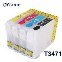 OYfame T34XL T3471 Refillable Ink Cartridge For Epson Workforce Pro WF-37258DWF WF3720DWF Printer Cartridge With ARC chip Ink Cartridges