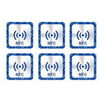✌▪ 6pcs/lot NFC Tags Stickers NFC213 Anti Metal RFID Metallic adhesive label sticker Universal Lable NFC213 Tag for all NFC Phones
