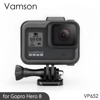 Vamson เคสสำหรับ Gopro Hero 8กรอบ,ฝาครอบป้องกันขอบที่ยึดปลอกหุ้มฐานสำหรับ Go Pro ฮีโร่8 Vp652อุปกรณ์ป้องกัน