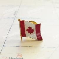 【CC】 Canada Flag Lapel Pins Epoxy Metal Enamel Badge Paint Brooch Souvenir  Personality Commemorative Gifts