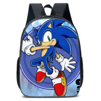 TOP☆Sonic the Hedgehog Printed Backpack, Childrens School Bag, Backpacks for Primary and Middle School Students, Cartoon Bags, Gifts for Children